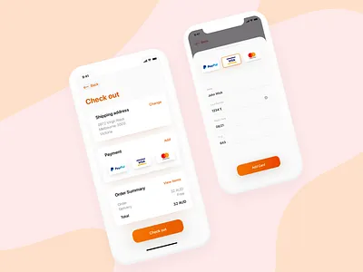 Check Out app apple buttons design gradient order payment payments sketch ui vector