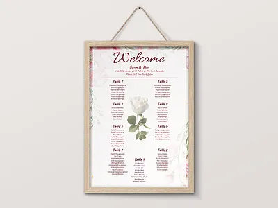Wedding Reception Seating Plan | Flyer Design | Graphic Design brandidentity creative designer designs flyerdesign graphics