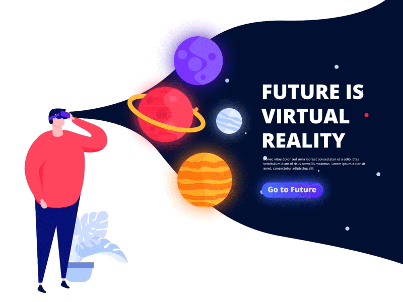 Virtual Reality Technology VR animation business designball illustration massive x powerpoint template pptx presentation presentation template slide virtual technology vr