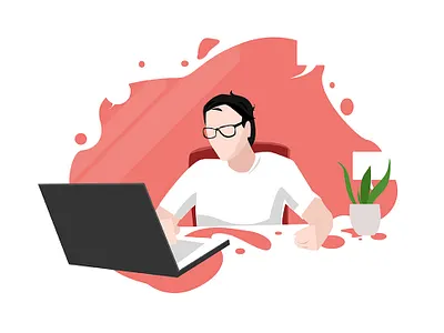 A designer Illustration branding design flat illustration