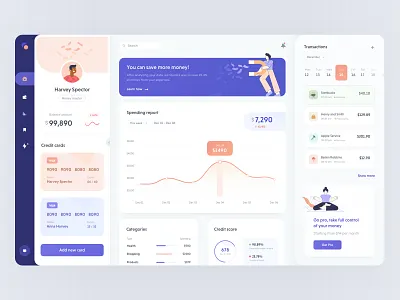 Fintech dashboard exploration analytics app cards ui credit card dashboard design icon illustration inspiration minimal money payments profile transaction typography ui ux vlockn web web development