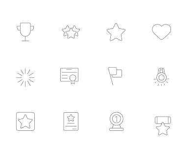 ⭐ Roicons - awards icon set design essential icons flat icons icon icon app icon design icon pack iconset roicons ui