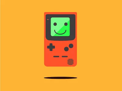 Game Boy Color adobe illustrator art cartoon digitalart flat design gameboy color illustration nintendo portable