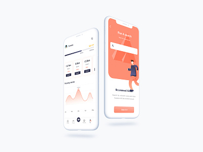 FAST(RUNNING MOBILE APP) app design icon ui ux