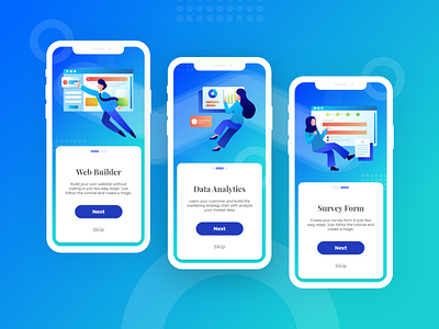 Orboarding Screen Illustration app blue data analytics design digital flat flat illustration form illustration indonesia landing page onboarding simple splashscreen technology ui uiux web builder