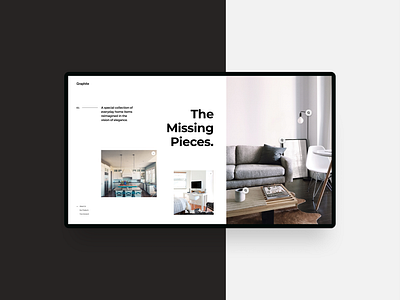 The Missing Pieces Website Design 2019 design trend blog clean creative landing page design ecommerce figma minimal design online shop typography ui ui ux ui design uiux ux web design website concept website design