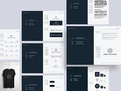 Robust Intelligence - Brand Guideline ai brand identity cybersecurity forza logo mesh network startup three.js