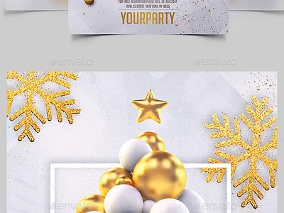 Christmas Party Invitation christmas invitation christmas invitation template christmas party event christmas party flyer christmas party invitation invitation card invitation flyer invitation party flyer new year promotional party promotional party
