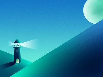 日常摸鱼 微光插画