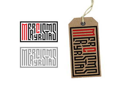 Gift Tag dribbbleweeklywarmup gift tag illustrator logo type vector