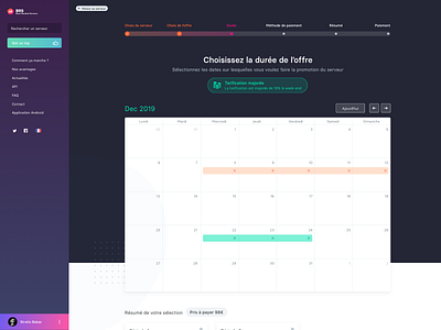 [BRS] calendar premium app branding calendar design gradient logo server sketch ui video game web