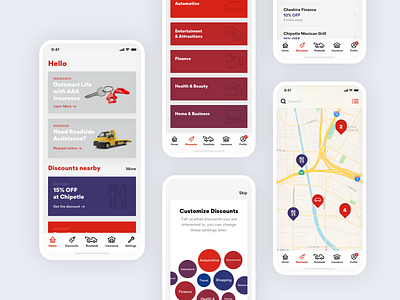 AAA aaa automobile automotive breakdown cars ios ios app roadside ux ui