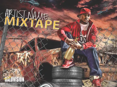 MixtapePromo1 d400 adobe branding design cd cover design graphic design hiphop mixtape cover music music art photoshop