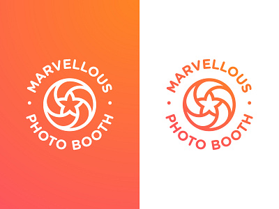 Marvellous Photo Booth - Logotype Design aperture badge brand branding camera lens circular logo designer portfolio identity logotype design photography smart mark star