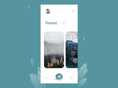 Traveling Explore App UI animation app beach color design explore flat forest illustration interaction interaction design interface mobile app pit pitstudio travel ui ux uxuidesign vector