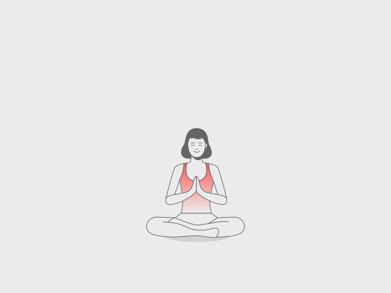 Yoga / Hand / Heart {gif} 2d after effects animated gif animation character fingers gif hand heart levitation motion graphics rigging toonboom harmony yoga
