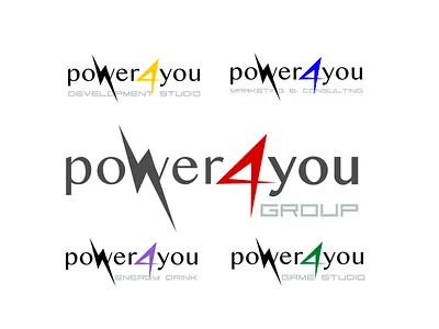 Power4You company logo branding company idenity illustration logo logo 3d logotype sign vector