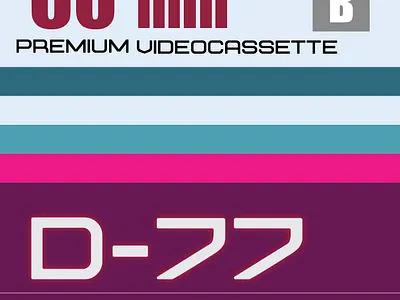 80 s poster 01 casette design poster