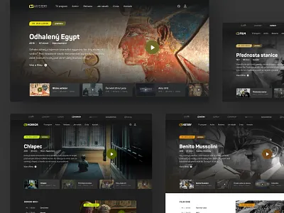 CS brand redesign clean header homepage minimal movie slovakia television tv ui ux video web webdesign website