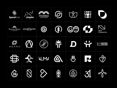 2019 in review black brand branding collection design grey logo logotype logotypes minimal monochrome monogram portfolio simple symbol symbols typography white