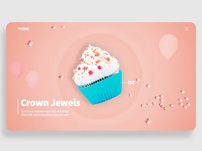 Cupcake - online store baking cake cupcake cute food marshmallows pink ux uxui web design ymmy