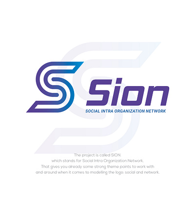 sion logo branding design flat icon illustration illustrator lettering logo minimal typography
