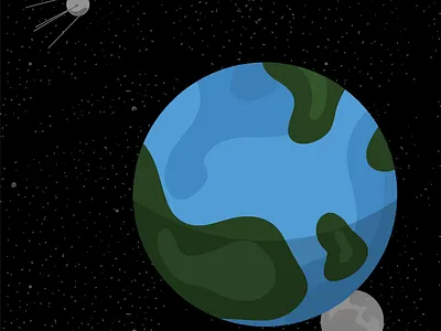 Interactive Space art design flat icon illustration illustrator minimal vector web website