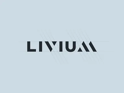 Livium branding logo typography wordmark