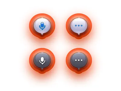 Bubble icon art design dots gradiant icon identity illustration illustrator ios julien message micro minimal podcast radio realistic sketch skeuomorphic vector web