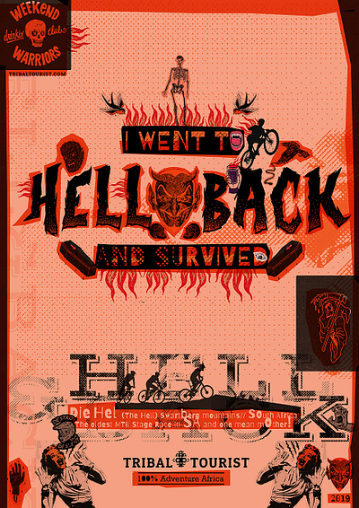 TO HELL & BACK art direction design illustration logo typography
