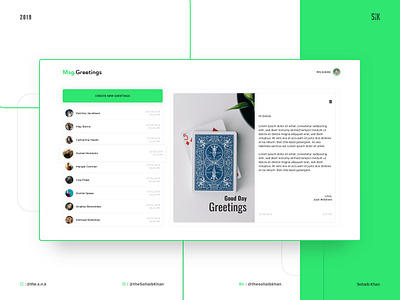 Personalized Messages Website Design - Sent Greetings adobe xd ui ux web design website website design xddailychallenge