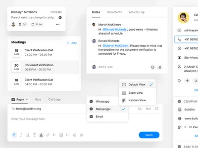 Gallabox | UI Components buildinc calendar card chat components design system dropdown edit elements gallabox kanban mail message modal profile rajan social srinivasan ui widget