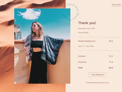Daily UI #17 - E-mail Receipt dailyui design graphic design online shop order receipt bank ui design
