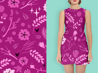 Fabric Pattern baby branding design dress fabric fabric pattern fabrication illustration knit lady vector