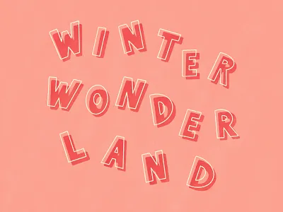 winter wonderland christmas customtype design handlettering holiday illustration procreate type typography winter