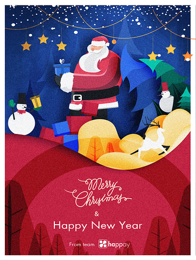 Merry Christmas character christmas design digital digital art illustration illustrator photoshop sketch snow