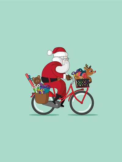 Hear them bike bells jingling bike christmas hike one santa