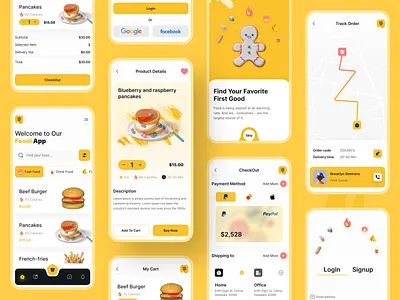 Food Delivery App 3d animation app best design branding clean design design ecommerce app food app design food delivery app food website graphic design illustration logo mobile app design online marketing ui ui design uiuxdesign ux design
