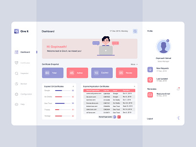 Ticket Management Dashboard Exploration light theme list management ui ux web web app web application web listing management