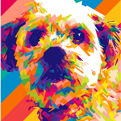 PET fiverr 1 abstract abstract art abstract design animal beautiful colorful colors commission commission open geometric illustration pet pet care pets popart wpap