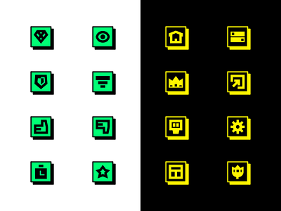 Neubrutalism Icons Set #4 basic brutal design figma icon icons interface modern neobrutalism neubrutalism shape sketch solid strong ui vector