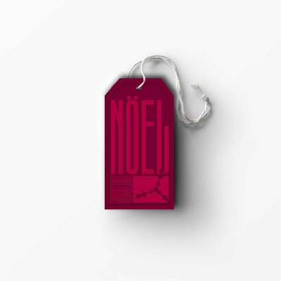 Joyeux Noël Christmas Tag (Dribbble Weekly Rebound) adobe illustrator christmas dribbble french graphic design illustration illustrator noel tag type type art typography vector vector art