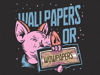 Wallpapers or Wowpapers design graphic design illustration illustrator instagram photoshop retro vintage wallpapers