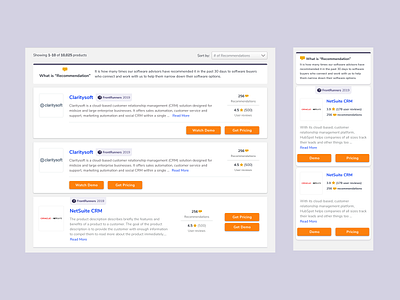 product card iterations and concepts branding and identity information architecture mobile ui ux value proposition