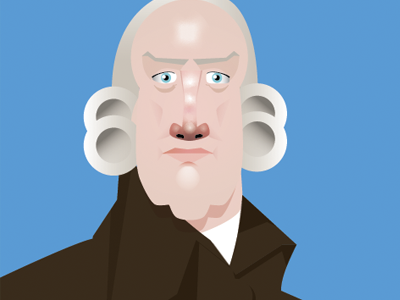 smith adamsmith caricature gradient hair historical illustration illustrator illustrator design