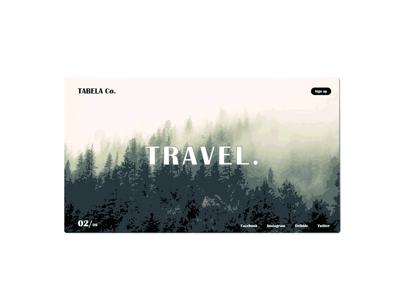 Parrallax adobe xd parallax travel website ui ux ui design ux design website design