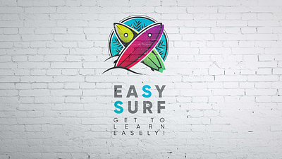 Logo for surf school "Easy Surf"