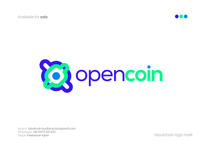 O + coin Logo Mark bitcoin logo blockchain logo brand identity branding crypto logo cryptocurrency design ethereum gradient ico icon identity logo logo design logo designer modern logo nft startup typography vector