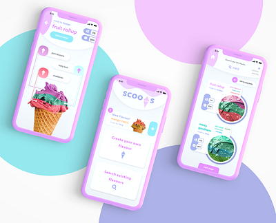 Scoops adobexd app app design design freelance freelance designer ice cream mobile mobile app responsive design ui ui design ux ux design web web design webdesign website xd xd design