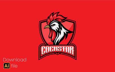 Cock Star adobe illustrator cartoon logo character art character logo character logo design cock cock logo logo design logo design process mascot mascot logo mascot logo design mascotlogo
